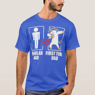 Mens New First Time Dad to Be Unicorn Daddy T-Shirt