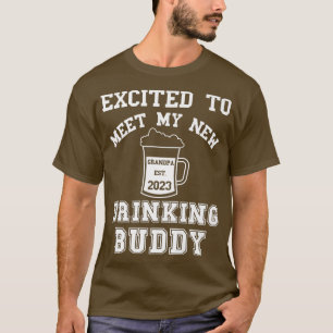 Mens New Grandpa 2023 Pregnancy Announcement Men D T-Shirt