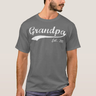 Mens New Grandpa Grandpa Est T-Shirt