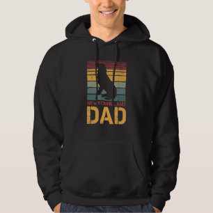 Mens Newfoundland Dad Vintage Dog Dogs Paw Paws Do Hoodie