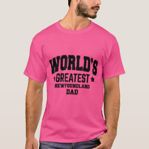 Mens Newfoundland Dog Dad T-Shirt