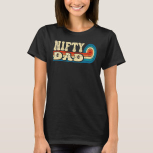 Mens Nifty Dad 70s Aesthetic Nostalgia 1970's Retr T-Shirt