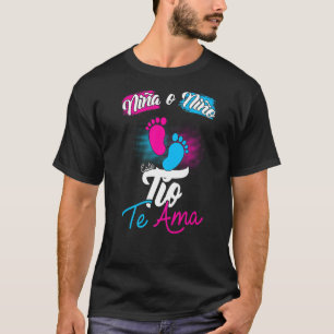 Mens Niña O Niño Tu Tio Te Ama  Revelación De Gene T-Shirt