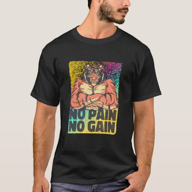 Mens No Pain No Gain  Training Men Women T-Shirt (Front)