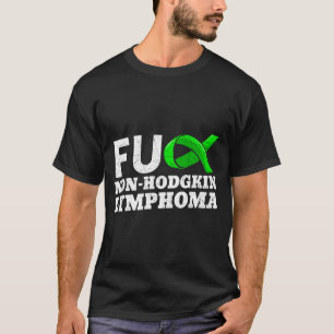 Mens Non-Hodgkin Lymphoma Blood Cancer Green T-Shirt