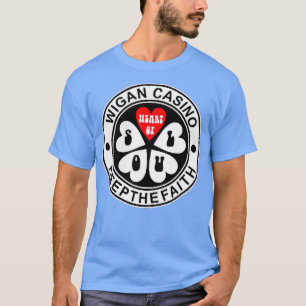 Mens Northern Soul Wigan Casino Keep The Faith Dan T-Shirt