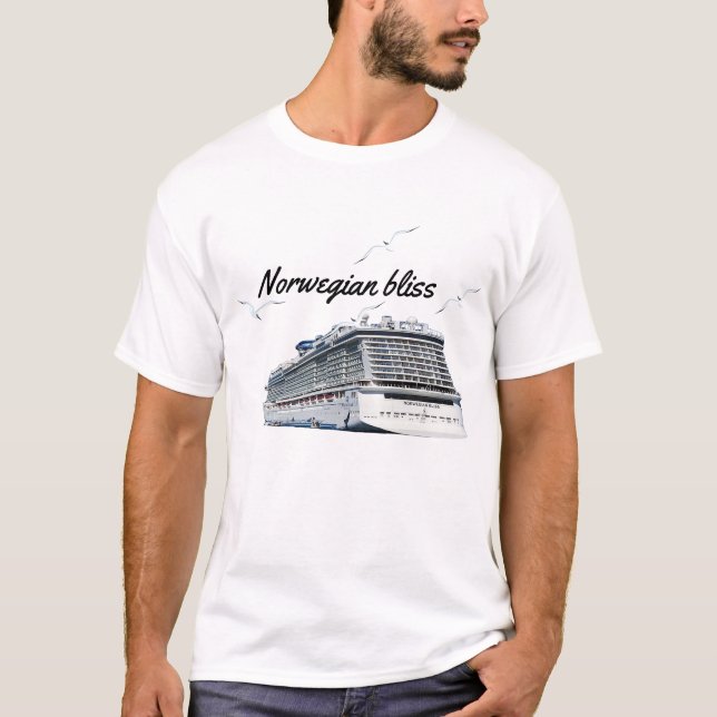 Men's Norwegian Bliss White Party T-Shirt (Front)