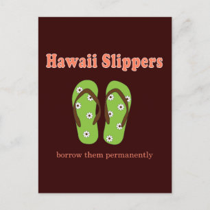Mens Novelty Slippers Postcard