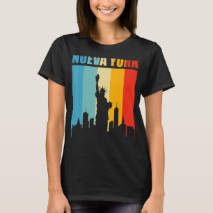 Mens Nueva York Spanish New York Retro Style Vinta T-Shirt