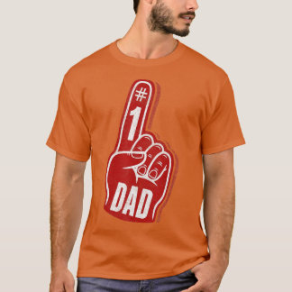 Mens Number 1 DAD fathers day 1 T-Shirt