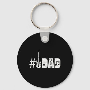 Mens Number 1 Guitar Dad Music Lover Funny Gifts F Key Ring