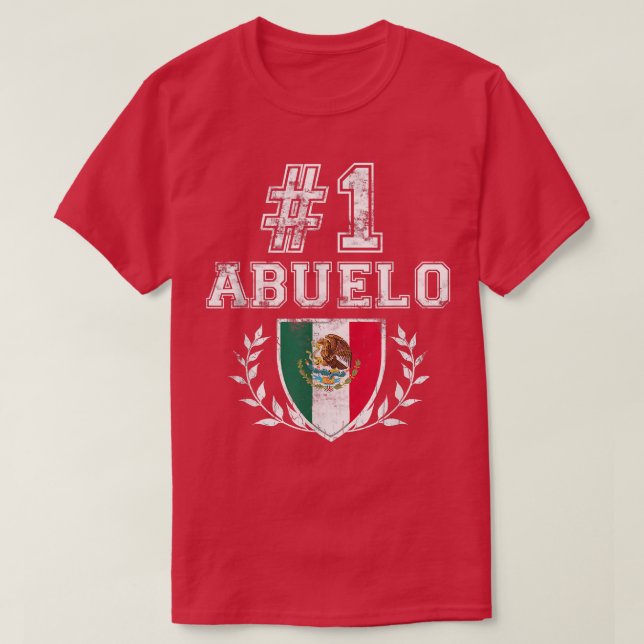 Mens Number One Abuelo Latino Spanish Grandfather  T-Shirt (Design Front)