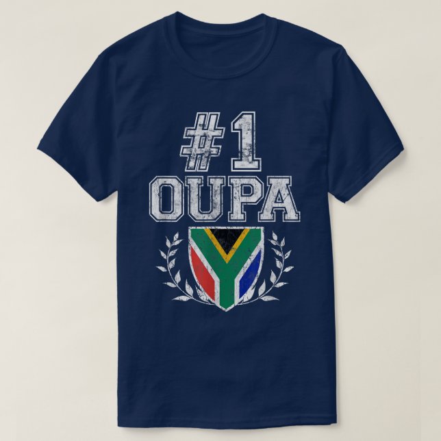 Mens Number One Oupa Afrikaans Grandfather  T-Shirt (Design Front)