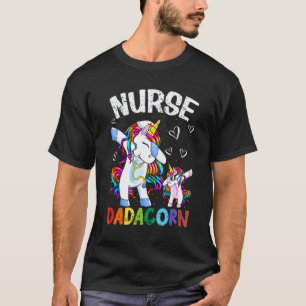 Mens  Nurse Unicorn Fathers Day Birthday Dad Murse T-Shirt