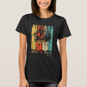 Mens October 1961 61 Year Old Lion 61st Birthday T-Shirt