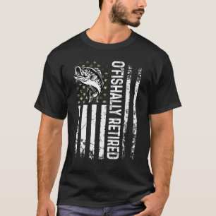 Mens O'fishally Retired Dad Coolest Fisherman Fath T-Shirt