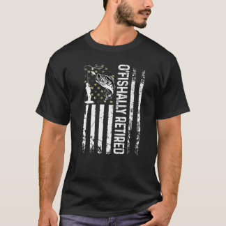 Mens O'fishally Retired Dad Father's Day Coolest F T-Shirt