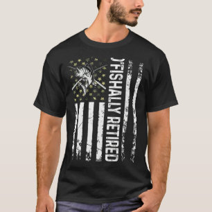 Mens O'fishally Retired Dad Father's Day Coolest T-Shirt