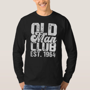 Mens Old Man Club Est 1964 Senior Citizen Humour T-Shirt