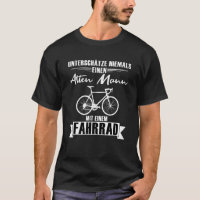 Mens Old Man With Bicycle Cool Cyclist Biker Grand