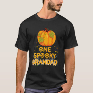 Mens One Spooky Grandad Funny Dad Family Halloween T-Shirt