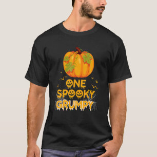 Mens One Spooky Grumpy Funny Family Halloween Matc T-Shirt