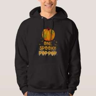 Mens One Spooky Pop-Pop Funny Dad Family Halloween Hoodie