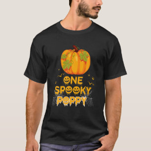 Mens One Spooky Poppy Funny Dad Family Halloween M T-Shirt