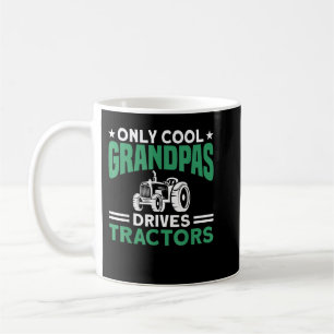 Mens Only Cool Grandpas Drives Tractors Farmer  Coffee Mug