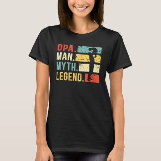 Mens Opa Man Myth Legend Vintage Dad T-Shirt