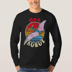Mens Opa Saurus I Pterodactylus I Family Matching  T-Shirt
