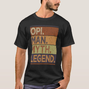 Mens Opi Man Myth Legend From Grandchildren Men T-Shirt