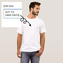 Men's or Unisex White Basic T-Shirt Replace Image