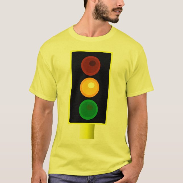 Mens Orange Traffic Light Shirt (Front)