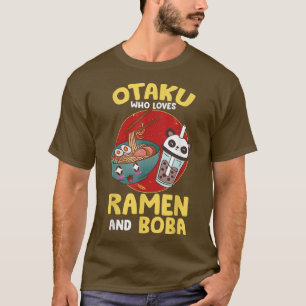 Mens Otaku Who Loves Ramen and Boba - Kawaii Bubbl T-Shirt