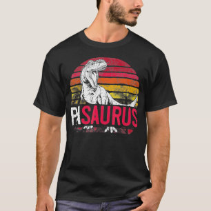 Mens Pa Saurus Father's Day Pasaurus T Re Dinosaur T-Shirt