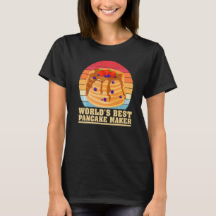 Mens Pancake Dad Vintage World's Best Pancake Make T-Shirt
