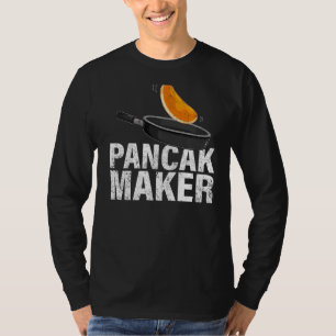 Mens Pancake Maker Breakfast Food Pancake Father T-Shirt