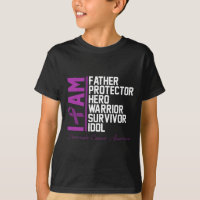 Mens Pancreatic Cancer Awareness  I Am Father Hero