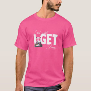 Mens  Panda I Eat Until I Get Sleepy Panda T-Shirt