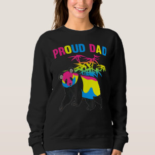 Mens Pansexual Dad Panda Lgbtq Pansexuality Flag P Sweatshirt