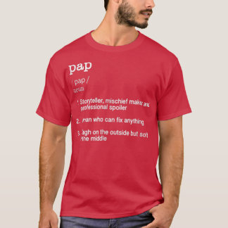 Mens Pap Definition Funny Grandpa Grandfather Nove T-Shirt