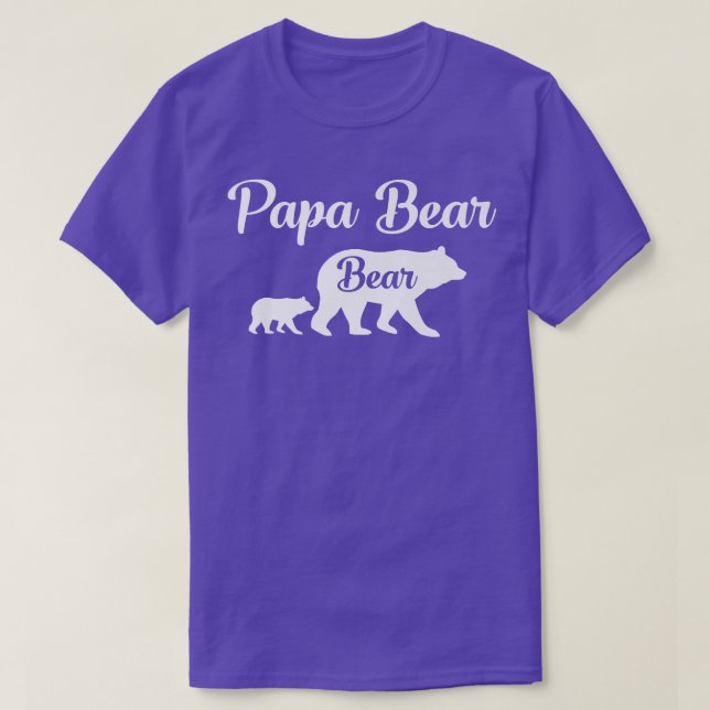 Mens Papa Bear Bear Funny Gift Premium  T-Shirt (Design Front)
