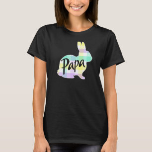 Mens Papa Bunny Rabbit Pastel Plaid Dad Grandpa Ea T-Shirt