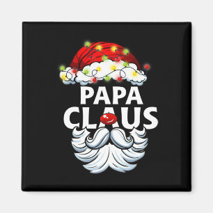 Mens Papa Claus Christmas Pajama Family Xmas Fathe Magnet