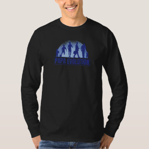 Mens Papa Evolution Dad Father Fathers Day T-Shirt