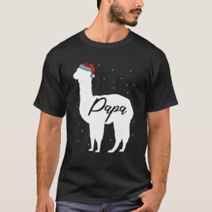 Mens Papa Llama Family Matching Christmas Pyjamas T-Shirt