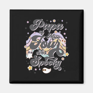 Mens Papa Of Miss Four Ever Spooky 4th Birthday Pa Magnet