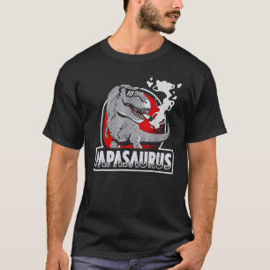 Mens Papa Saurus Rex Dinosaur Father's Day Famil T-Shirt