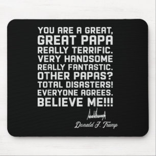 Mens Papa T Shirts For Men - Funny Trump Saying Fa Mouse Mat